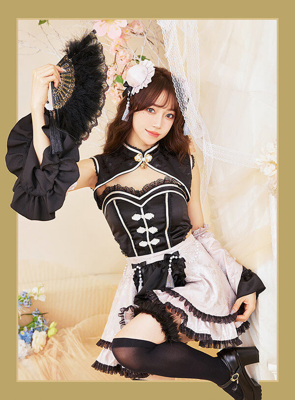 即日発送】ファンシーフリルチャイナドレス【マリームーン