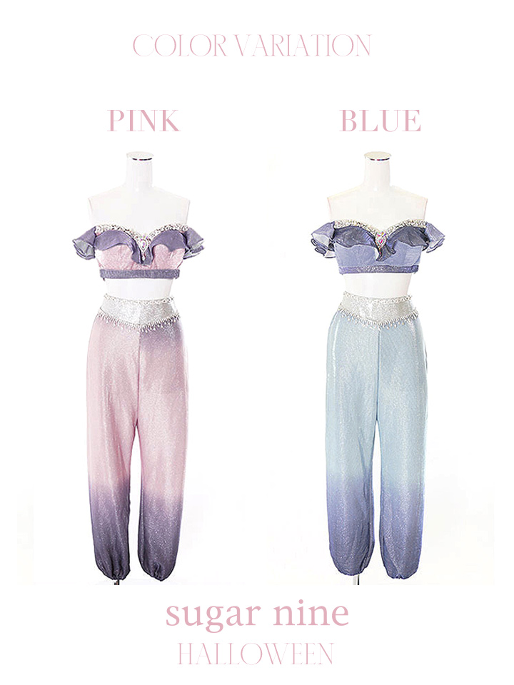 即日発送】アラビアンガール/アラジンコスプレセット【ハロウィン4点