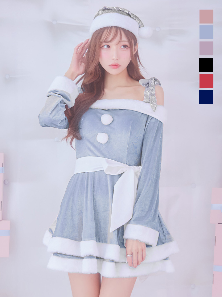 sugar nine サンタコス 4点セット】【XS-XLサイズ/8カラー】グリッター