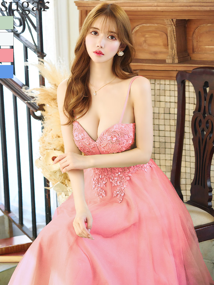 Lip line/リップライン】ラメ/ チュール/ キャミソール/ Aライン