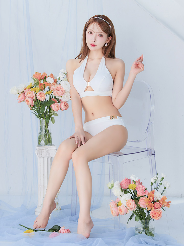 即日発送】【ビキニ】【水着】クロスホルターネックビキニ 2点セット