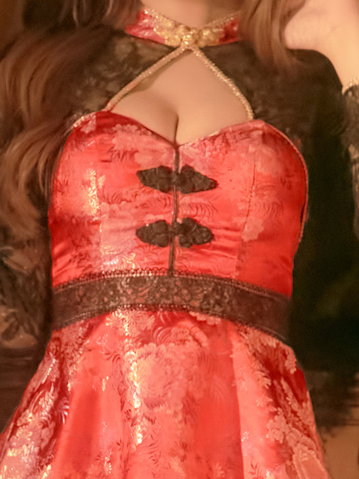 即日発送】フレアチャイナドレスコスプレセット【sugar nineハロウィン