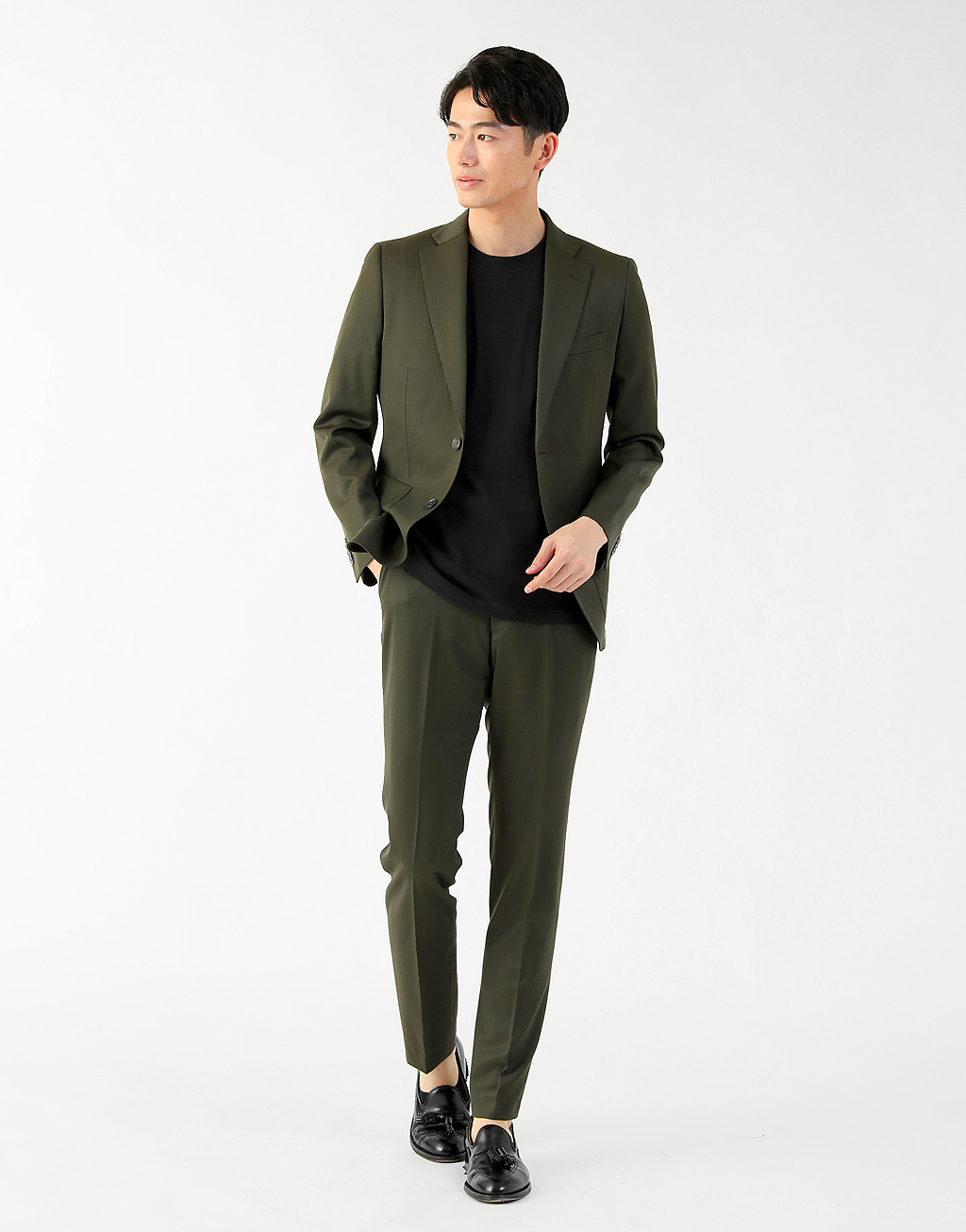 SB56GR ダークグリーン・プレーン（無地） サブスク【スーツチェンジ
