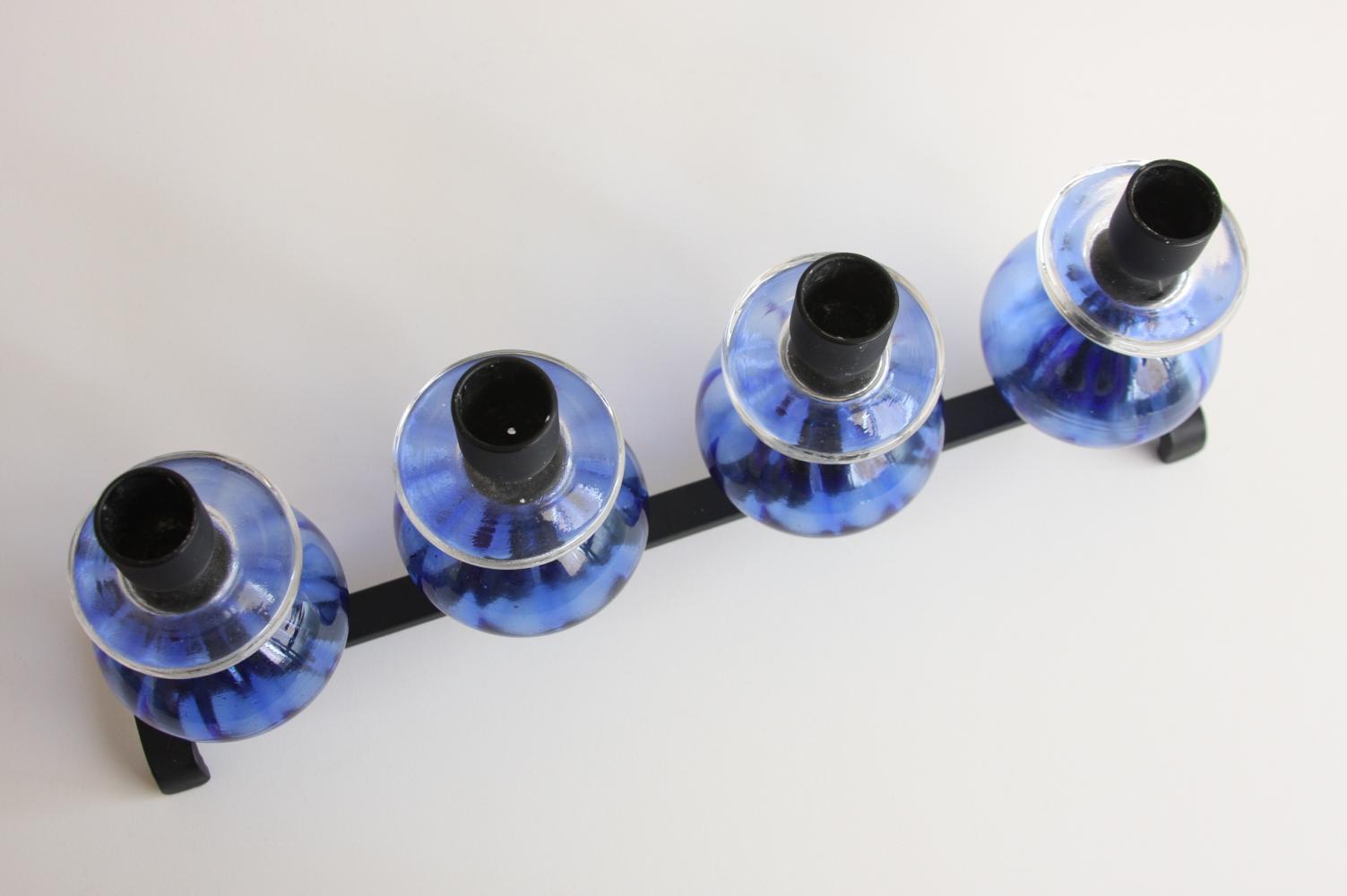 Erik Hoglundエリックホグラン BODA社製 ガラスキャンドルホルダー 4連