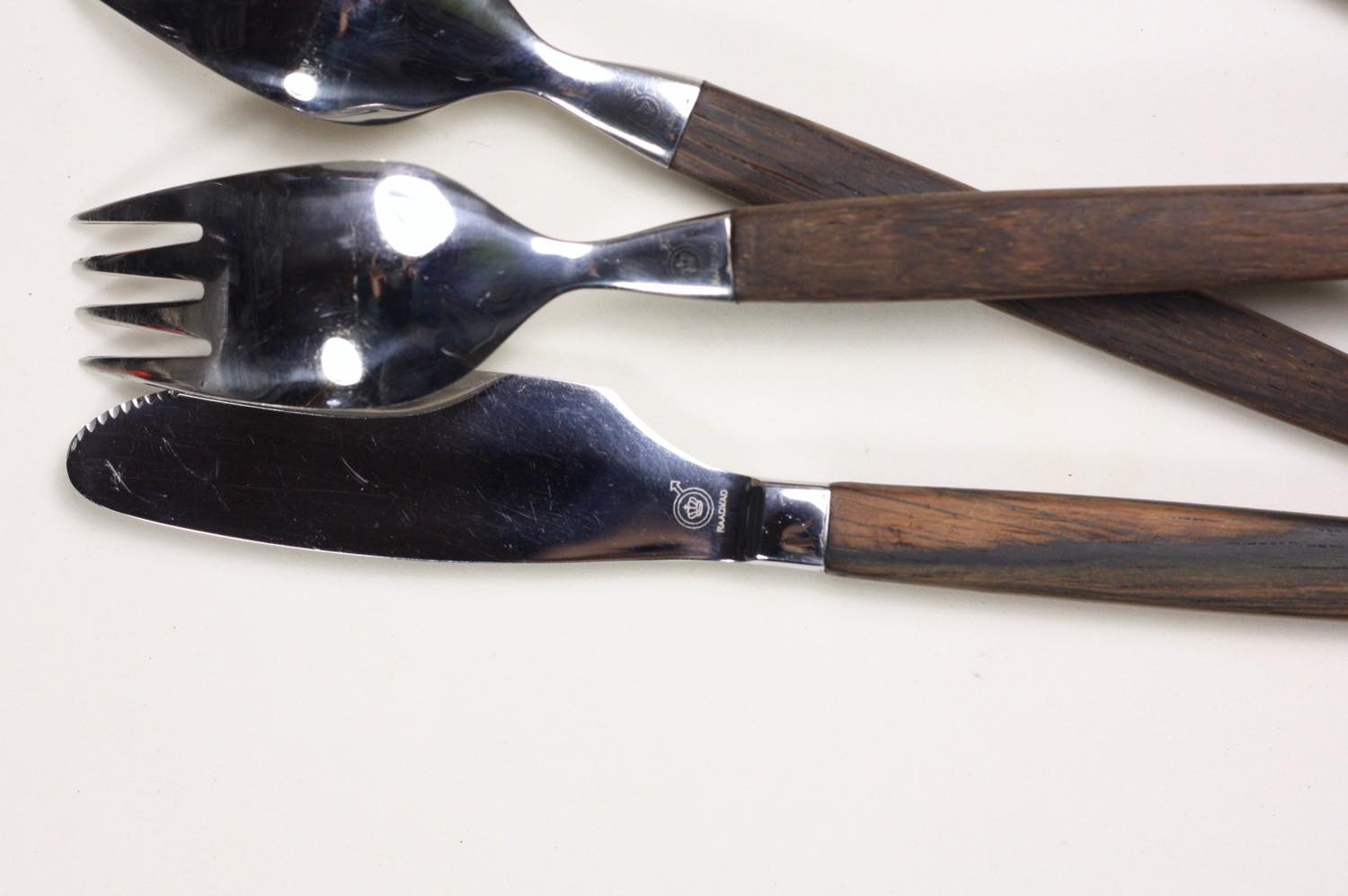デンマーク製/RAADVAD/ローズウッド/カトラリーナイフ、フォーク