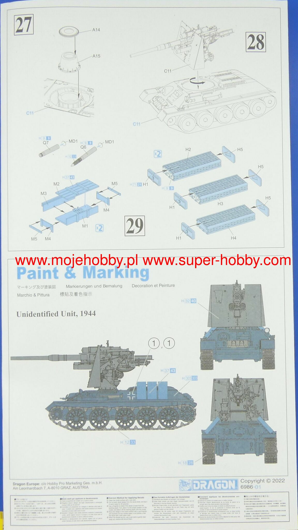 T-34 747(r) mit 8.8cm FlaK 36/37 Dragon 6986