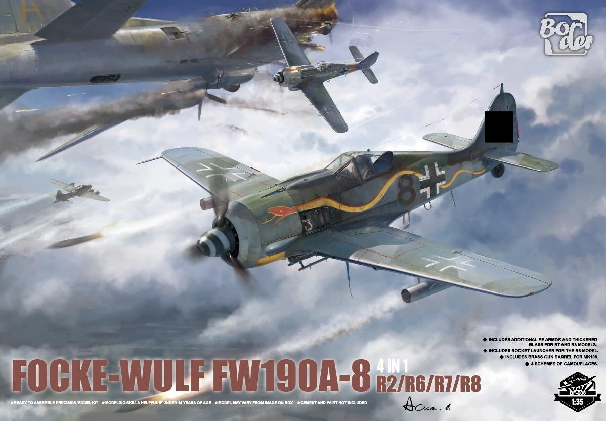 Focke-Wulf Fw-190 A-8 R2/6/7/8 (4 in 1 Kit) Border Model -BF009