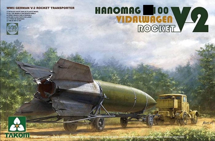 Hanomag SS100 V-2 Rocket Transporter Takom 2110