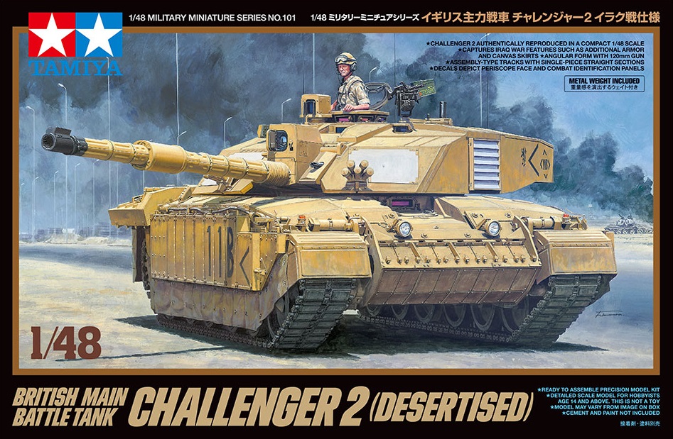 British Main Battle Tank Challenger 2 (Desertised) Tamiya 32601