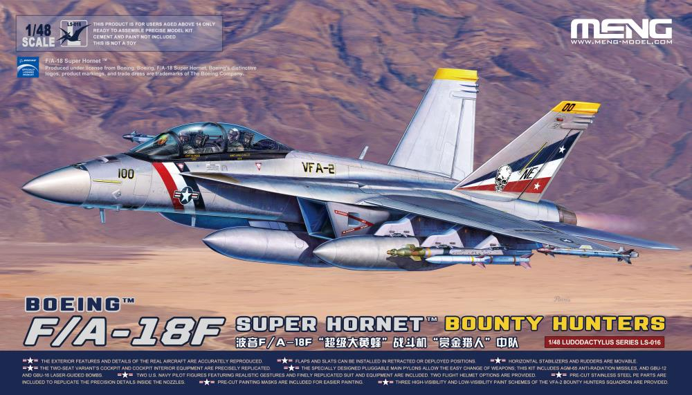 Boeing F/A-18 F Super Hornet - Bounty Hunters Meng Model -LS016