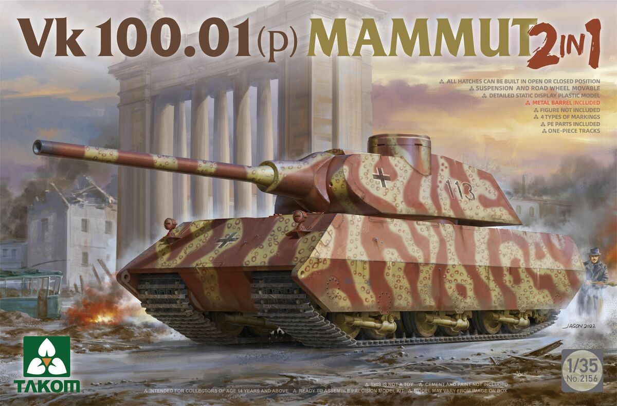 VK 100.01 (p) Mammut (2in1) Takom 2156