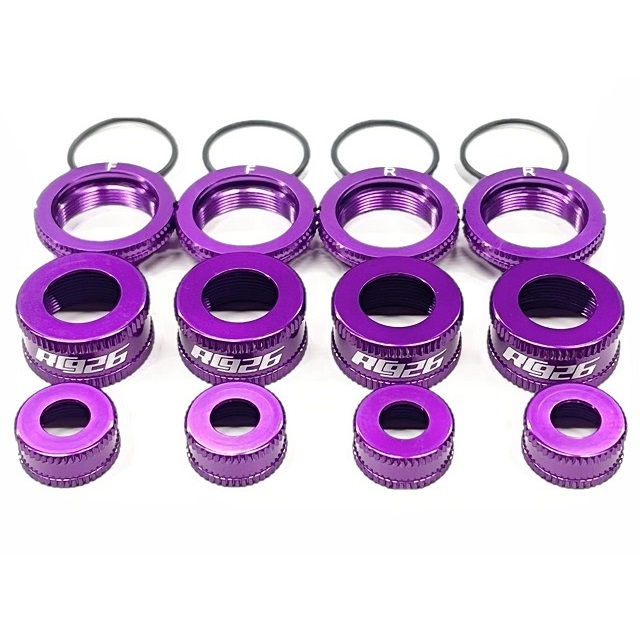 ダンパーカラーチェンジキット タミヤTRFダンパー用 パープル [KN