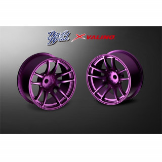 VALINO N820S アルミホイール 26mm シルバーアルマイト OFF+7 2pcs [BB