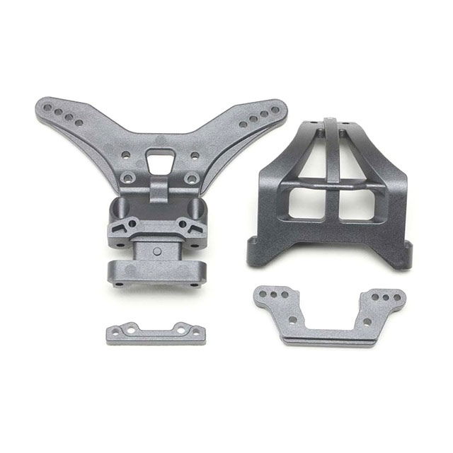 RO2.0用 グラファイト成型 リヤ ショックタワー/ リヤ アッパー