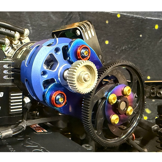 64チタン【焼き色付き】モーターマウント RD2.0/SD3.0用 [KN-YD10