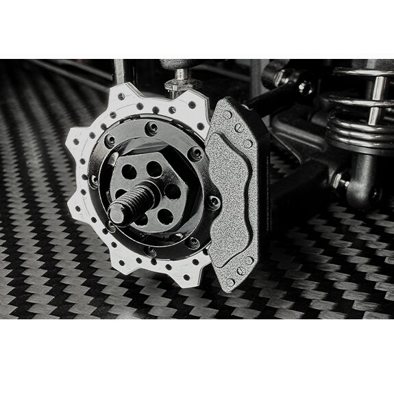 ブレーキディスク型アルミ製フロントアクスル タイプR 4.5mm 2個入り