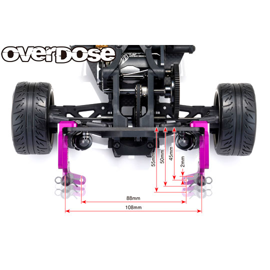アルミリヤボディーマウント(For GALM / GALM ver.2 / パープル