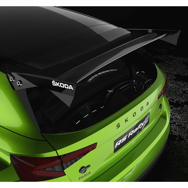 SKODA Fabia RS Rally2 クリアーボディ 1/10ラリー190mmライトウエイト