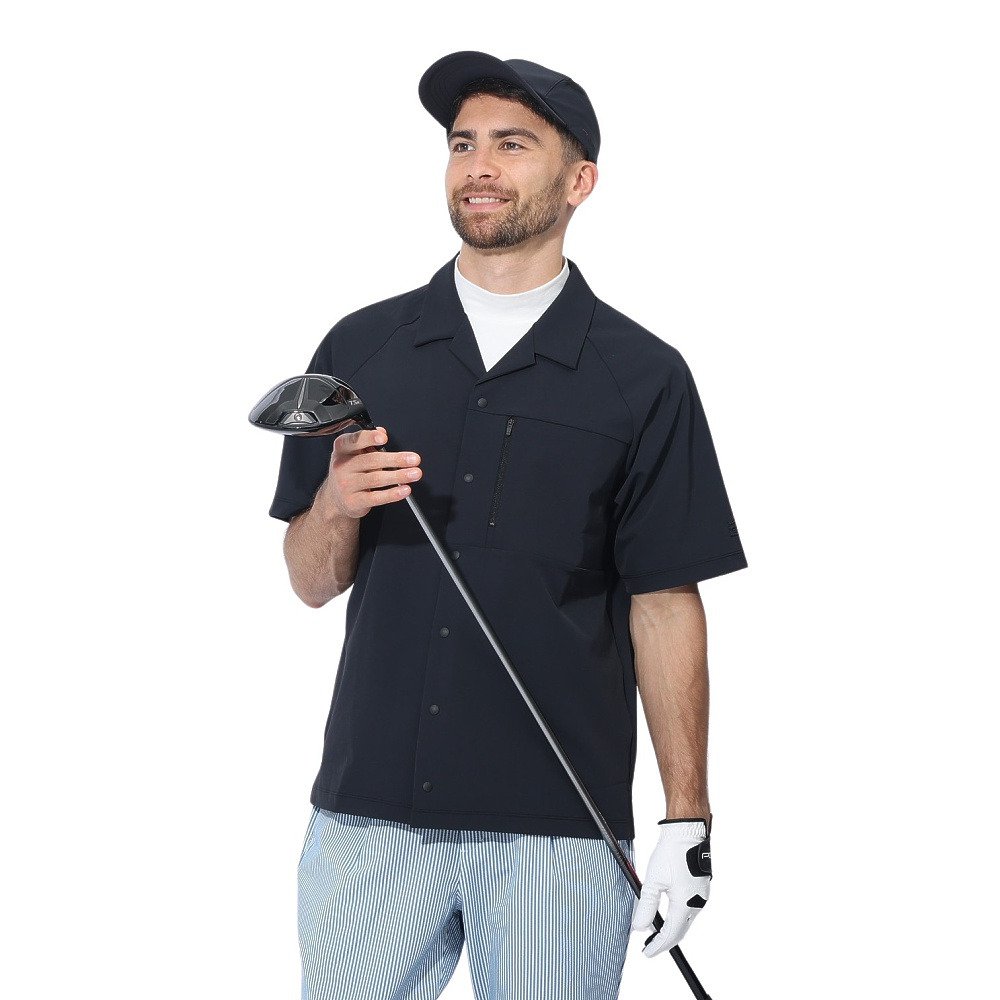 コブラ（Cobra）（メンズ）ゴルフウェア 半袖 吸水速乾 オープンカラー