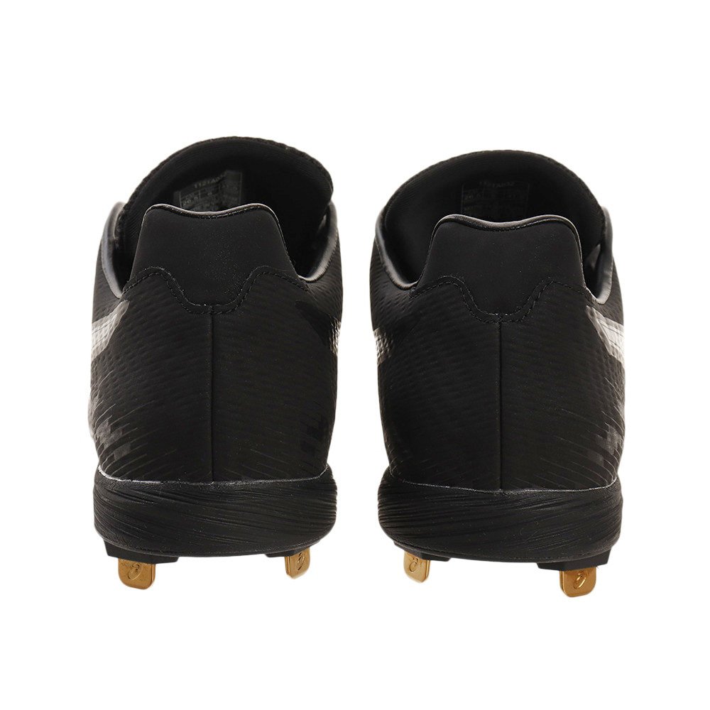 アシックス（ASICS）（メンズ）野球スパイク 黒 金具 一般 ゴールド