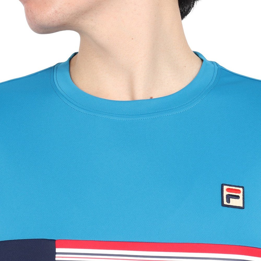 フィラ（FILA）（メンズ）テニスウェア 胸切替ライン バックホール