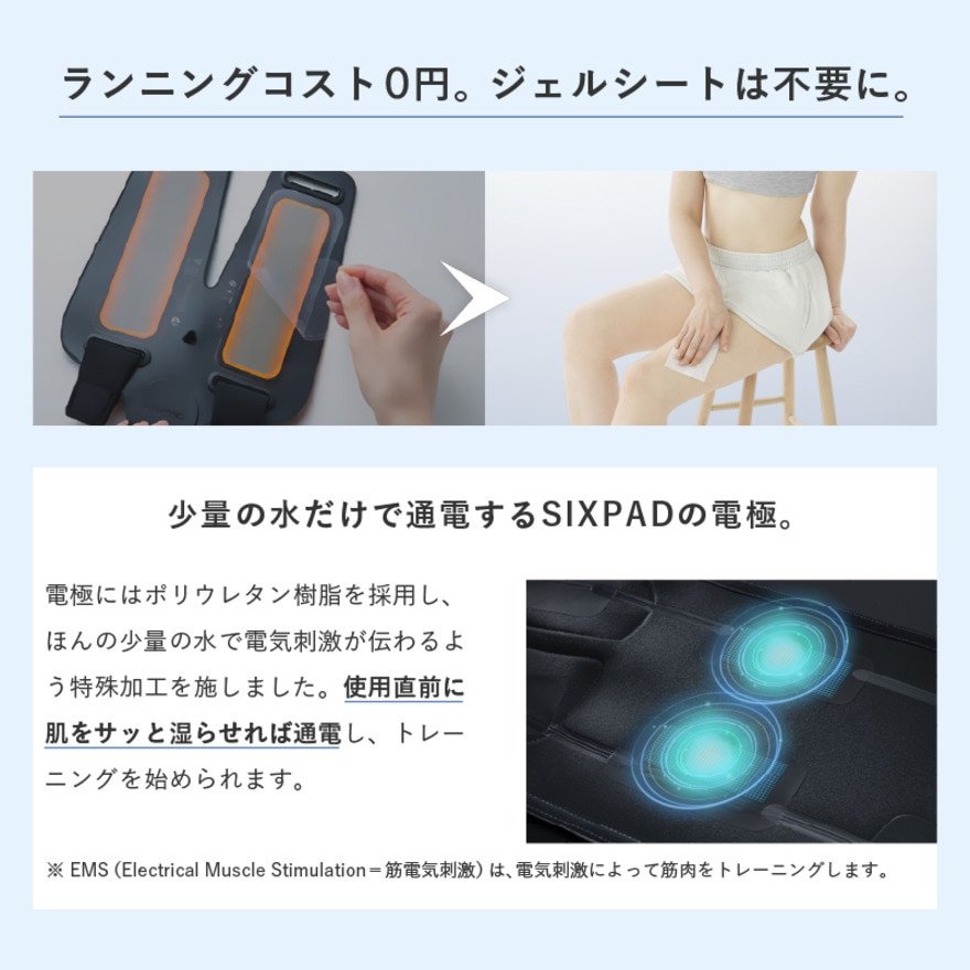 シックスパッド（SIXPAD）（メンズ、レディース）レッグベルト2 M-L