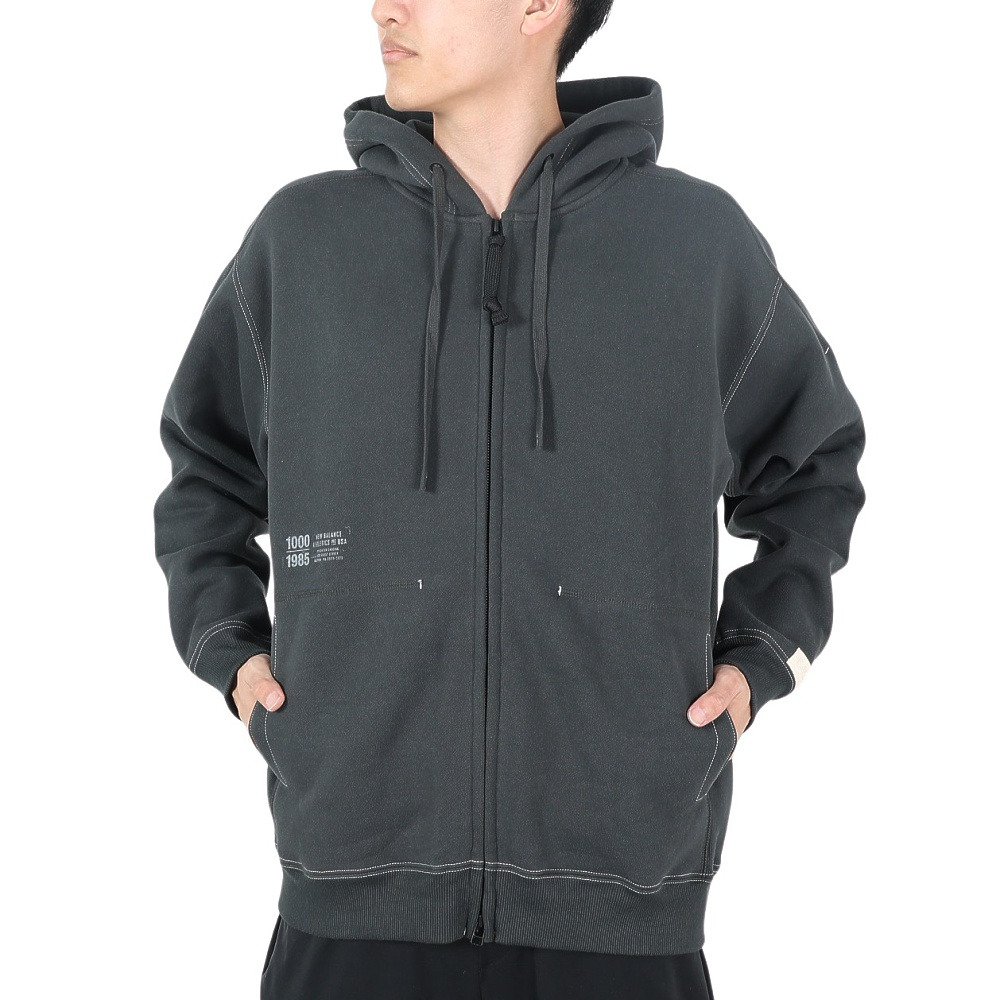 ニューバランス（new balance）（メンズ）パーカー メンズ 裏起毛 1000