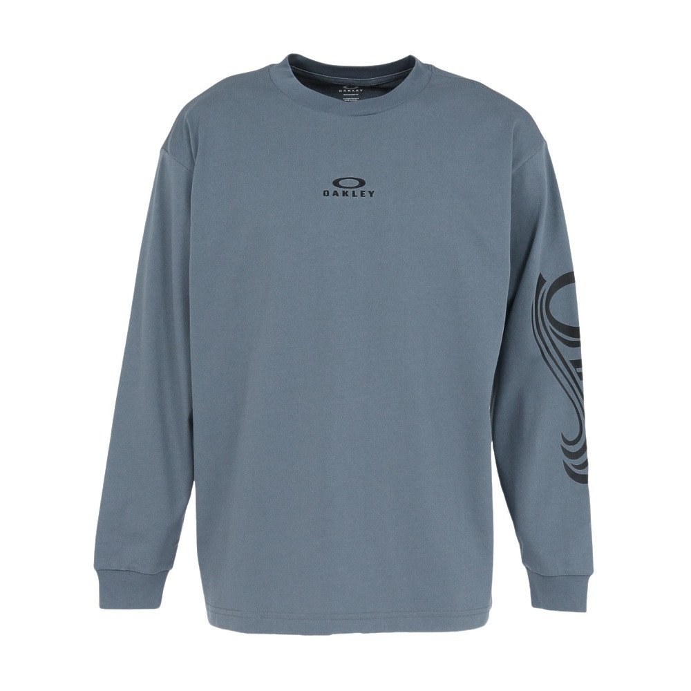 オークリー（OAKLEY）（メンズ）ESSEN 長袖Tシャツ CURVE FOA408446-69G