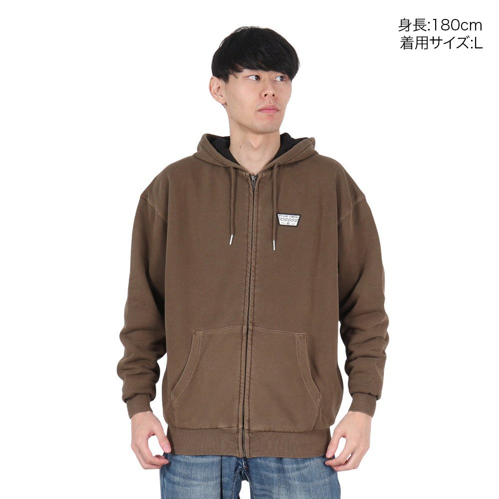 IPD（IPD）（メンズ）スロットル ジップ フーディー IPDZPTH-813-BRW