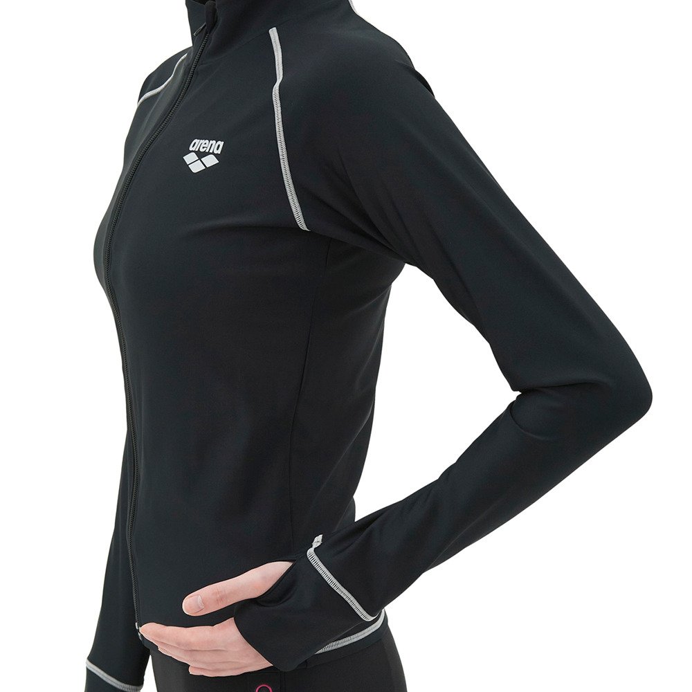 アリーナ（ARENA）（レディース）フィットネスラッシュガード 黒 S-LL