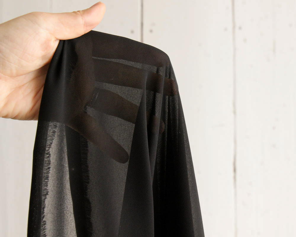 ワケあり】＜ブラックフォーマル＞シフォン・ジョーゼット Arianne [M