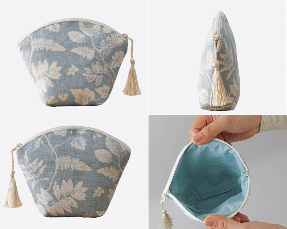 ☆【CLARKE & CLARKE】BELLEVER/Mineral シェル型ポーチ(M)キット [M便