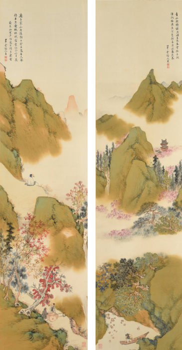 小室 翠雲「武陵桃源図 楓林停車図」の販売 | 美術品販売｜東京銀座