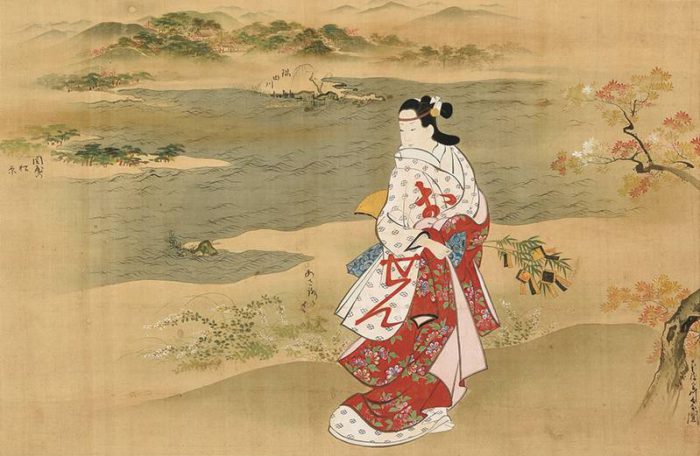 宮川 長春「墨堤美人之図」の販売 | 美術品販売｜東京銀座ぎゃらりい秋華洞