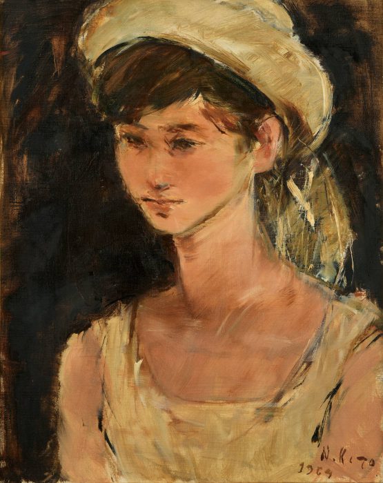 鬼頭 鍋三郎「女性像」の販売 | 美術品販売｜東京銀座ぎゃらりい秋華洞