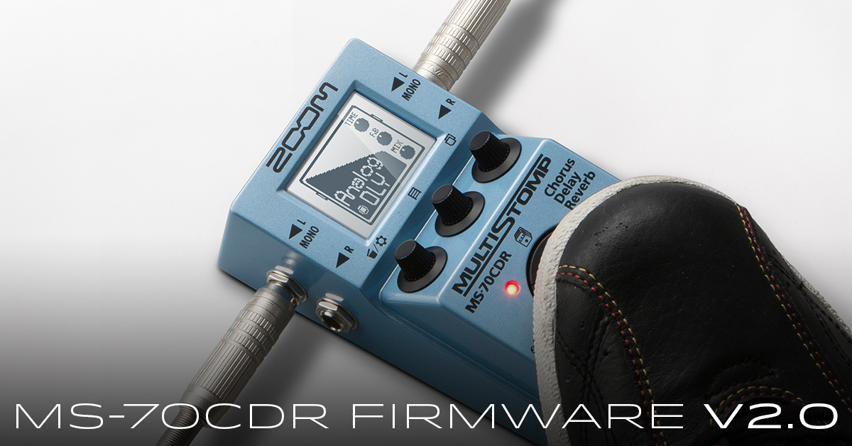 Zoom MultiStomp MS-70CDR Updated With 51 New Effects – Synthtopia