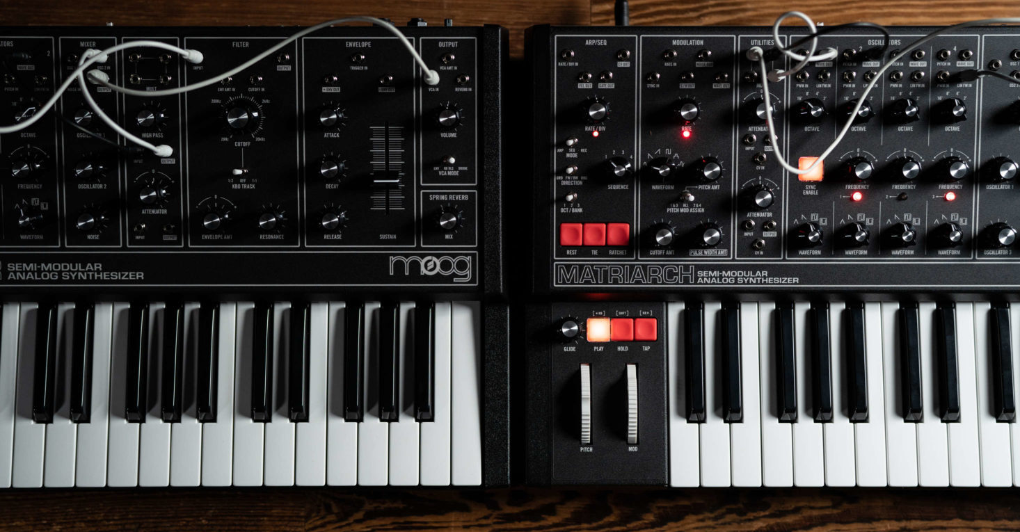 Moog Ending Production Dark Series Grandmother & Matriarch Synths