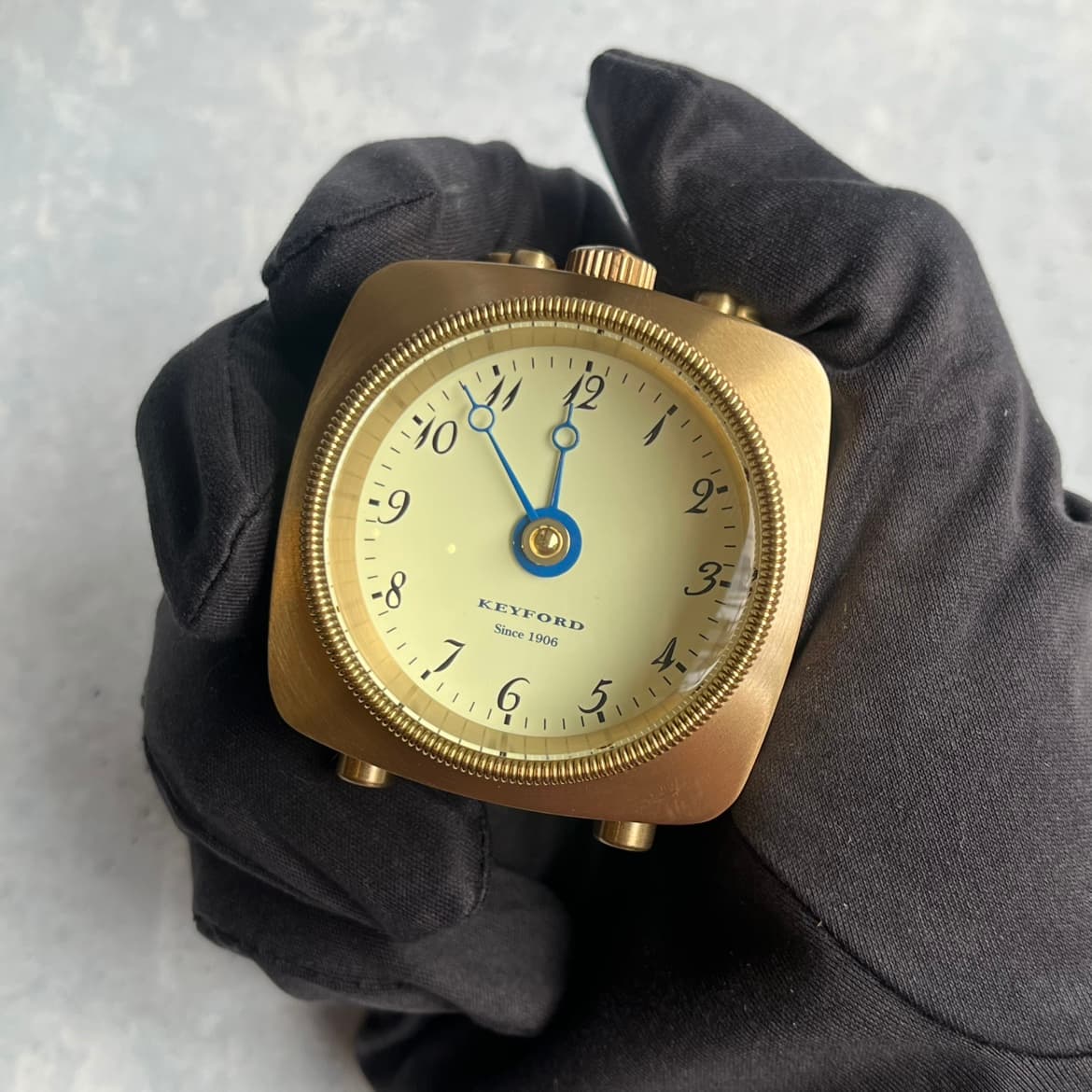 KEYFORD キーフォード GRAB TABLE WATCH 置き時計 ゴールド K14-010