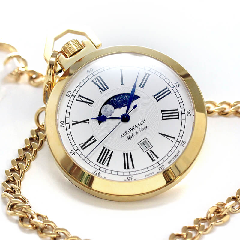 AERO（アエロ）/クォーツ式/サン＆ムーン/懐中時計/44829JA01 – 正美堂