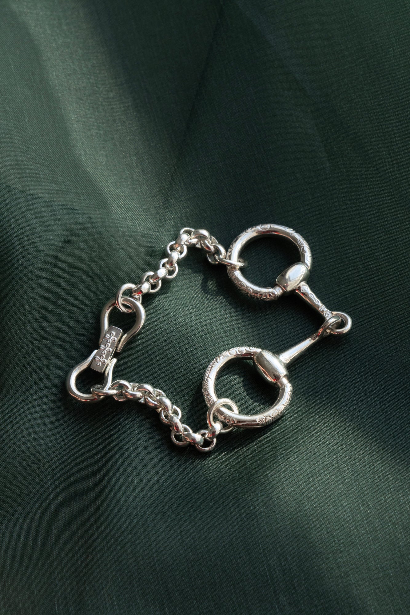 WAKAN SILVER SMITH ワカンシルバースミス Horse Bit Chain Bracelet M