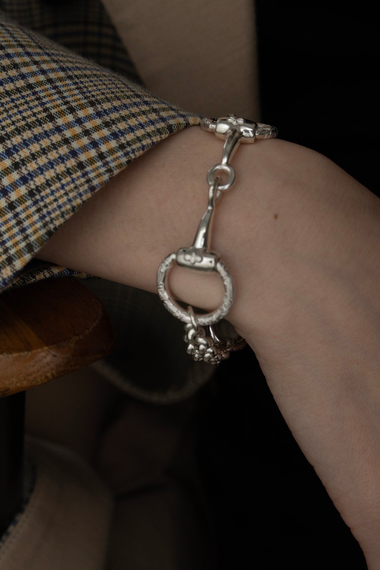 WAKAN SILVER SMITH ワカンシルバースミス Horse Bit Chain Bracelet L