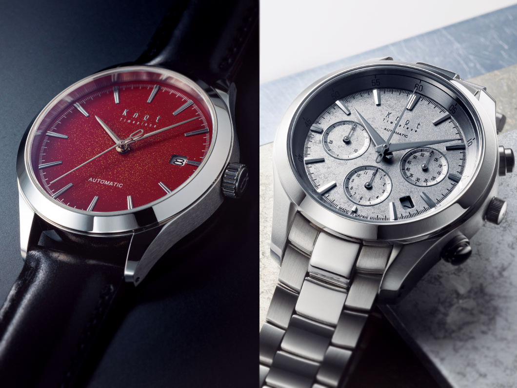 金沢のプラチナ箔と会津の漆を文字盤に採用】ジャパンコンセプトの本格