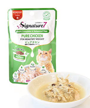 シグネチャー7 CAT パウチ 【水】 ピュアチキン 50g | プレミアム