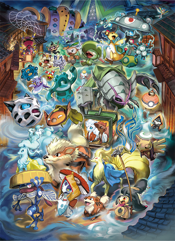 ポケモンが、真夏の夜を大行進！ 涼しげで怪しげなアートのグッズが