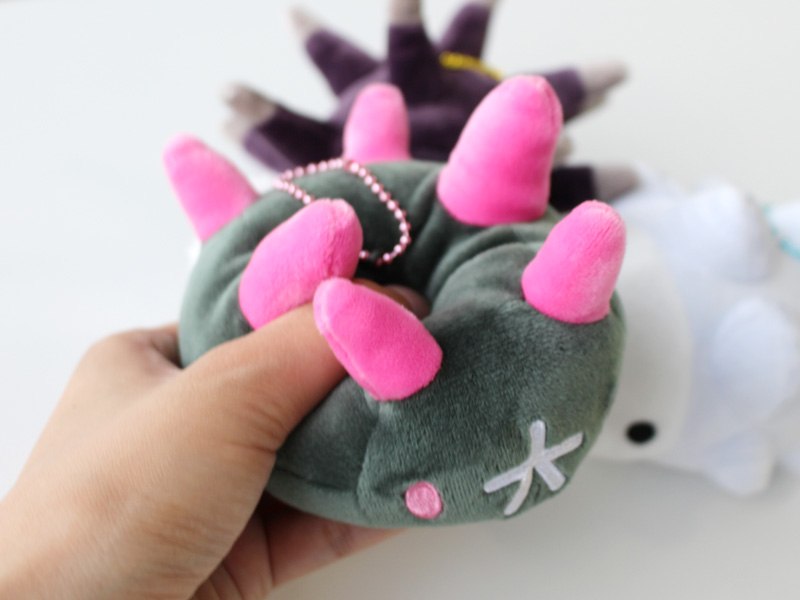 ナマコブシ、バチンウニ、ユキハミのもっちりぬいぐるみとマスコットが