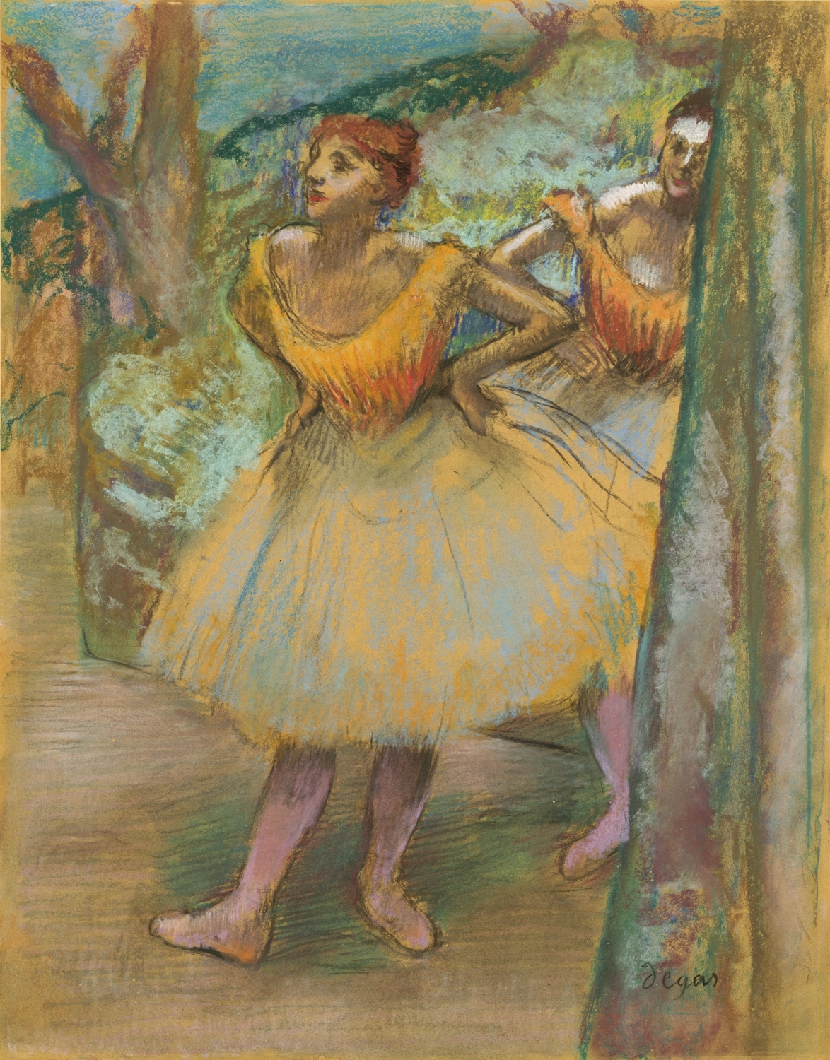 休息する踊り子 ミニ絵画 休息する踊り子 ミニ絵画 休息する踊り子ミニ絵画