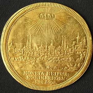 ドイツ高額金貨ニュルンベルク ダカット金貨〜都市景観図シリーズ