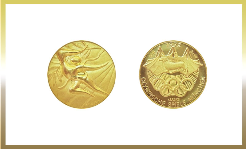 ミュンヘンオリンピック公式参加記念 金メダルをチェック！ - 金貨買取