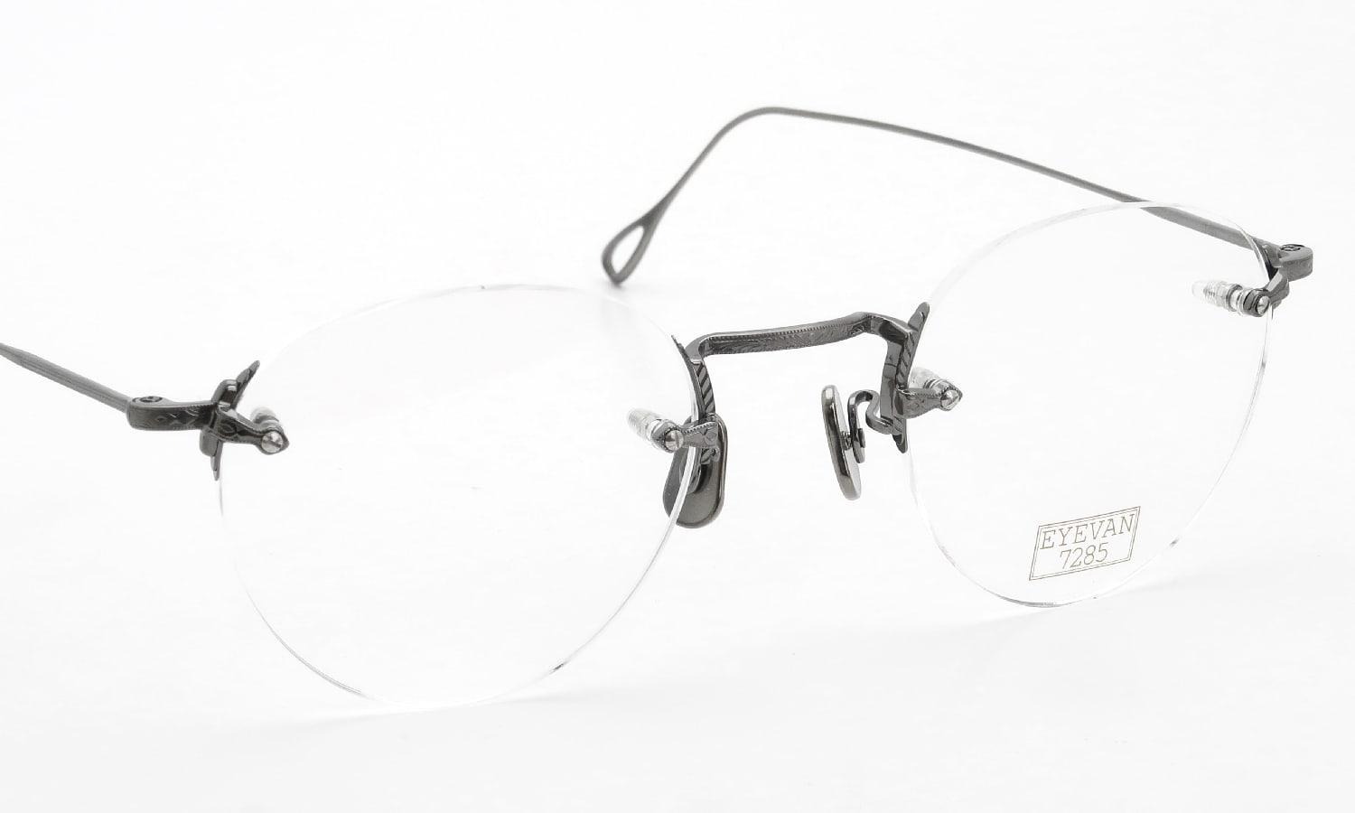 EYEVAN7285 アイヴァン7285 メガネ 140 (48)通販 C.801 ANTIQUE SILVER