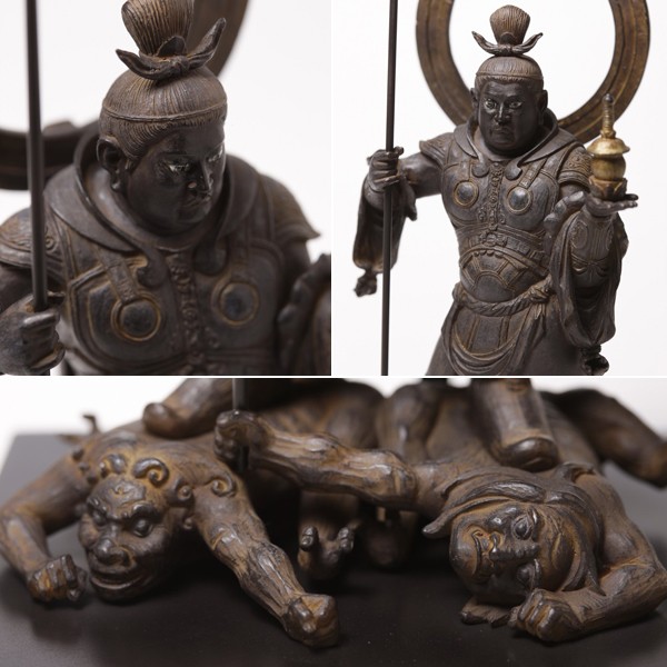 送料無料 仏像「毘沙門天」ISM-BMT